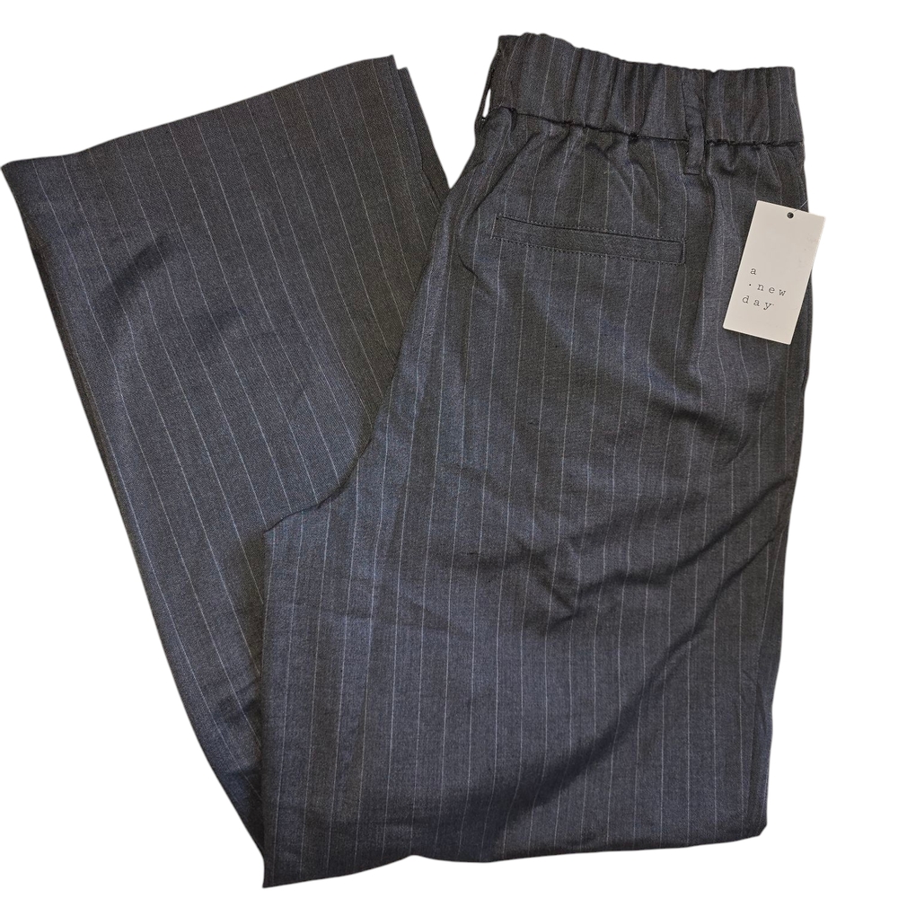 A new day, gray striped pants in size10 new with tags